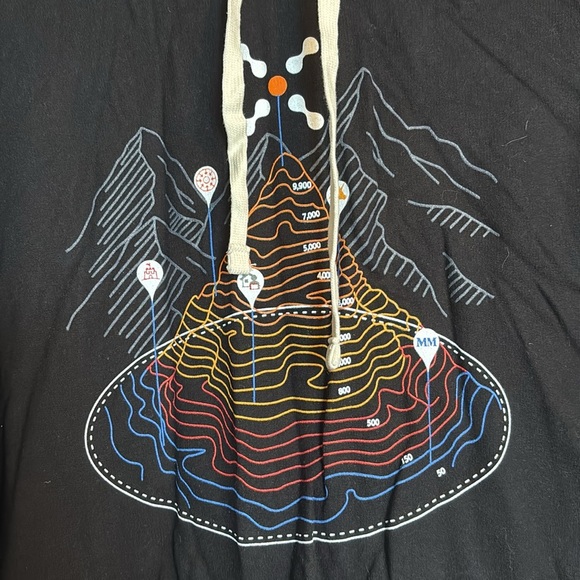 Marine Layer NWT men’s black graphic hoodie sweatshirt size medium - Picture 3 of 11